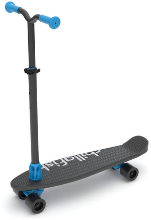 Chillafish skateboard en step 2-in-1 - kinderstep omvormbaar naar skateboard - zwart - jongens en meisjes 3 jaar en ouder - verstelbaar stuur - model skatieskootie 2