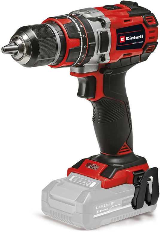 Einhell accu klopboor- schroefmachine tp-cd 18 50 li-i bl solo - power x-change - 18 v li-ion - met impactfunctie - 2 snelheden - 50 nm - koolborstelloze motor - excl. accu en lader