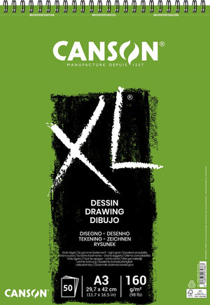 Canson tekenpapier xl drawing 50vel 160gr a3 wit