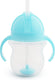 Munchkin tip sip antilek rietjesbeker - drinkbeker met rietje - vaatwasserbestendig - vanaf 6 maanden - 207ml - blauw - drinkbeker met een rietje