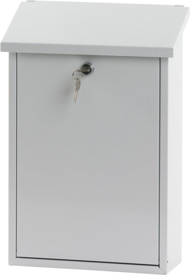 V-part - wandbrievenbus toledon - galvanized steel powder coated - wit - brievenbus