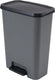 Curver compatta duo prullenbak 23l+23l - grijs zwart