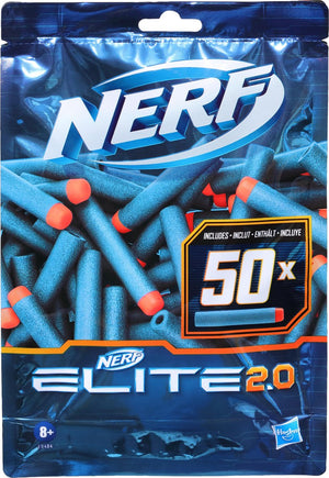 Nerf elite 2.0 refill pack - met 50 officiële elite 2.0 darts - elite pijltjes