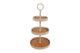 Countryfield etagere deane 3-laags m crã¨me metaal 30x30x58,5cm