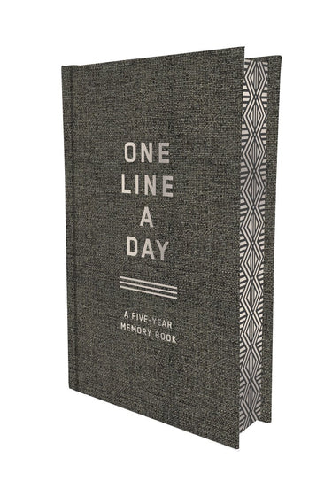 Chronicle books charcoal canvas one line a day - dagboek voor 5 jaar - a five-year memory book