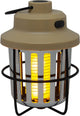 Eurotrail muggenlamp retro - oplaadbare insectenlamp - campinglamp - beige - compact en lichtgewicht - warm vlammend lichteffect