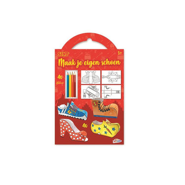 Grafix sinterklaas knutselset - maak je eigen schoen 4 designs + 4 potloden