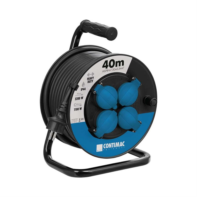 Contimac kabelhaspel 40m h07rn-f 3g 2.5mm schuko