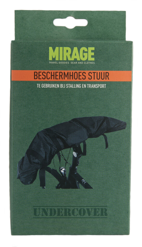 Load image into Gallery viewer, Mirage Beschermhoes voor fietsstuur zwart
