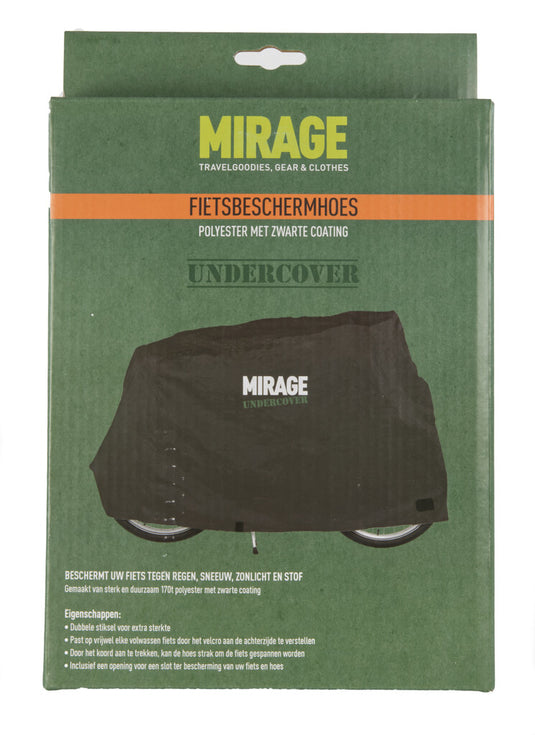 Mirage undercover fietsbeschermhoes 170t polyester, zwart