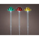 Lumineo solar lamp paddestoel op spies kunststof ã˜8.7x33.5cm multi kleuren