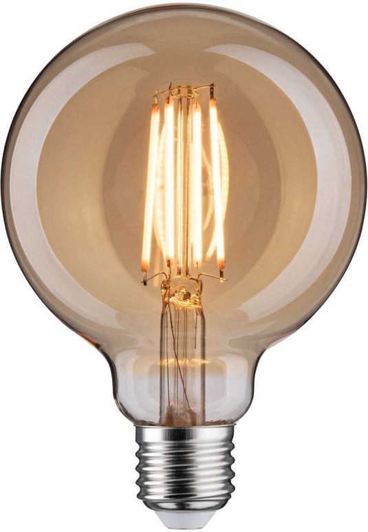 Paulmann 1879 filament 230 v 3-step-dim led globe g95 e27 470lm 6w 1800k dimbaar goud