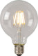 Lucide g80 class a - filament lamp - ø 8 cm - led - e27 - 1x7w 2700k - transparant