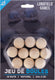 Engelhart houten buts jeu de boules – set van 10 stuks – naturel hout – pétanque doelballen – ø 30 mm – boules accessoires –