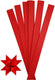 Creativ company vlechtstroken - papierstroken - diy hobby decoratie - rood - afmetingen 73x11,5 cm - breedte 25 mm - set van 100