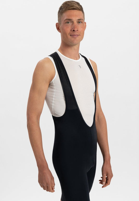 Bbb cycling fietsbroek heren met zeem - originals padding - wielrenbroek heren met bretels - ademend mesh - powerfit 2.0 bibshorts - zwart - maat m - bbw-428