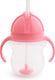 Munchkin tip sip antilek rietjesbeker - drinkbeker met rietje - vaatwasserbestendig - vanaf 6 maanden - 207ml - roze - drinkbeker met een rietje