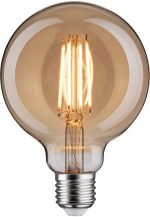 Paulmann 1879 filament 230 v 3-step-dim led globe g95 e27 470lm 6w 1800k dimbaar goud