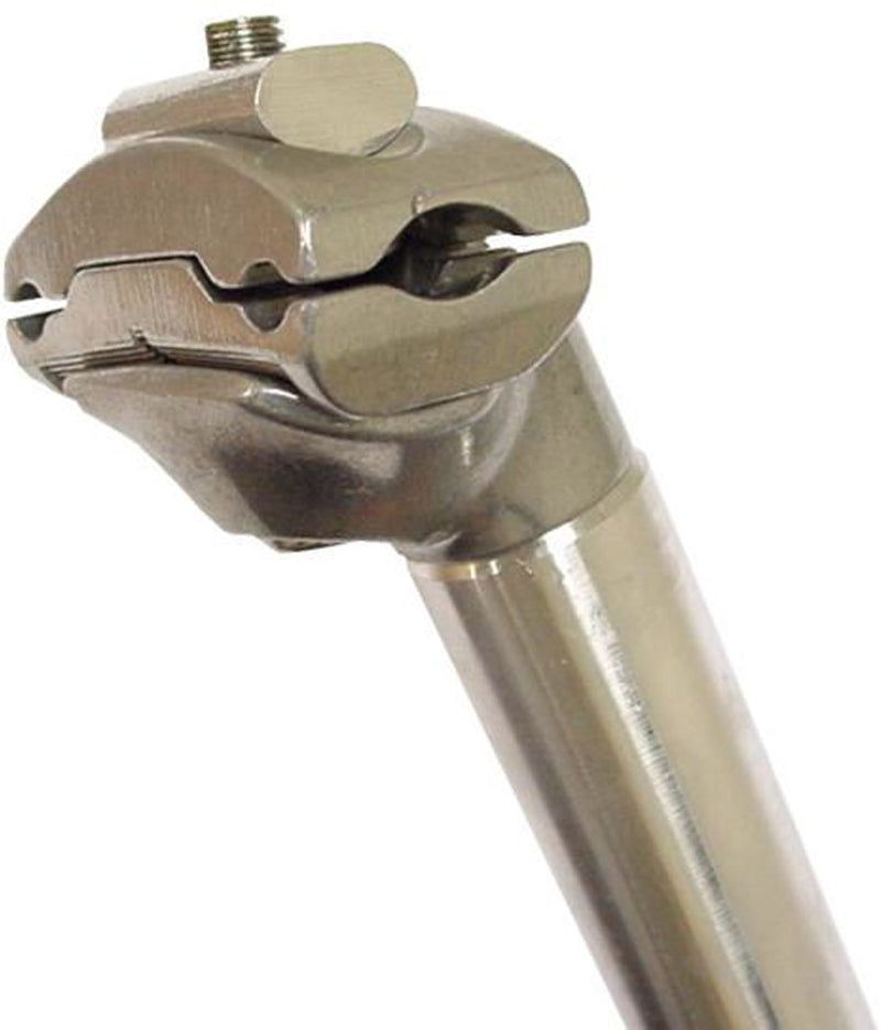 Load image into Gallery viewer, zadelpen vast 26.8 x 350 mm aluminium zilver
