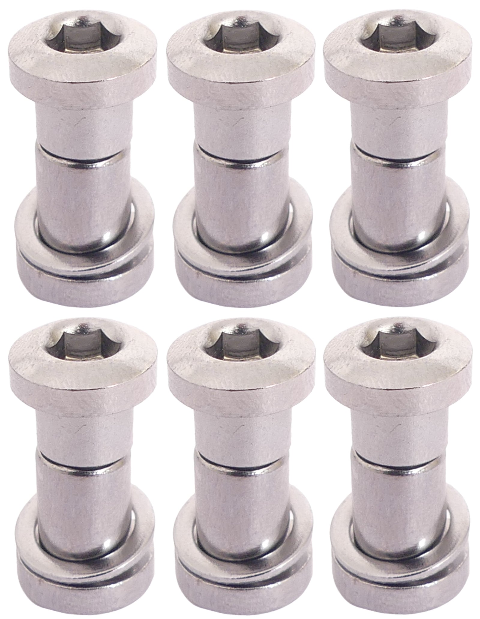 Zadelpenbout Bofix inbus 19 mm - chroom (6 stuks)