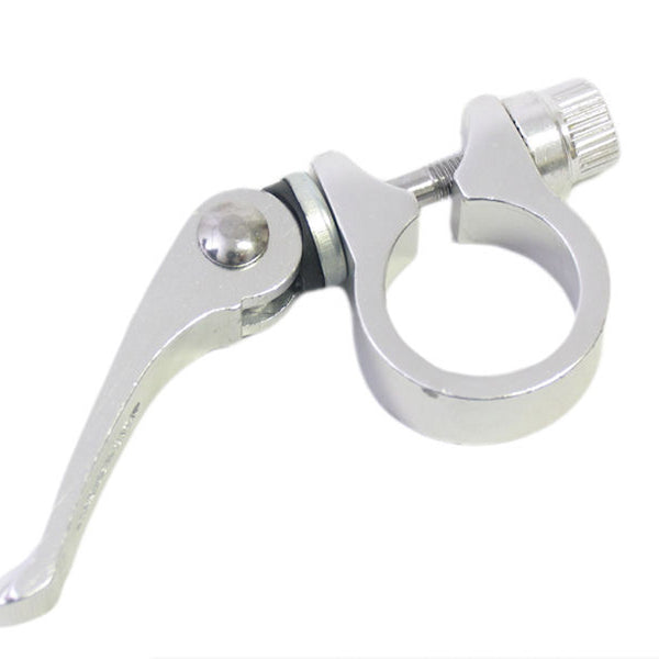 Zadelpenklem Ergotec SCQ-080 ø28.6 mm aluminium met snelspanner - zilver