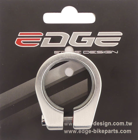 Zadelpenklem ø31,8 mm Edge aluminium met inbusbout - zilver