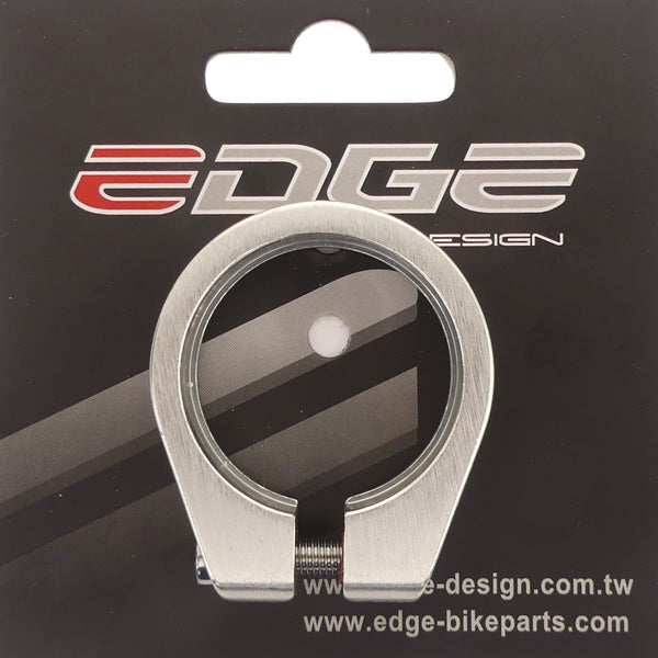 Zadelpenklem ø34.9 mm Edge aluminium met inbusbout - zilver