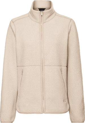 Jack wolfskin lite curl fz w dames outdoorjas-oyster