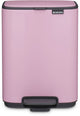 Brabantia bo pedaalemmer - 4 liter - badkamer - lilac pink