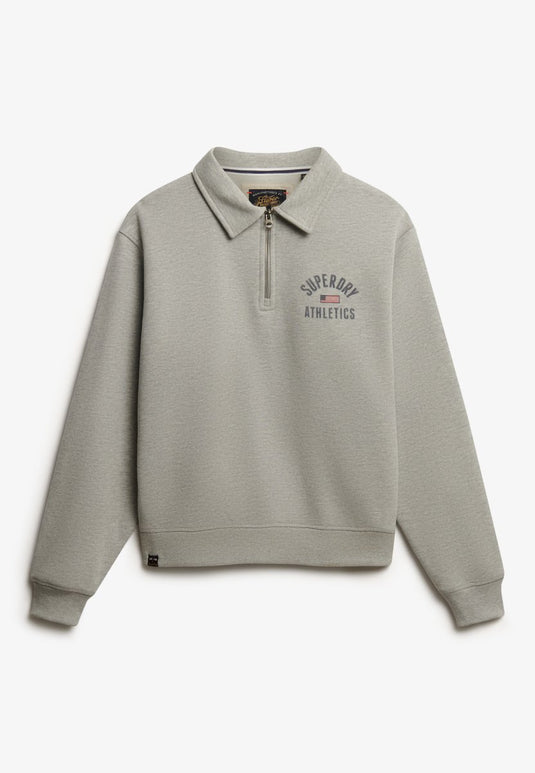 Superdry - athletic collared halve rits trui - dames - truien