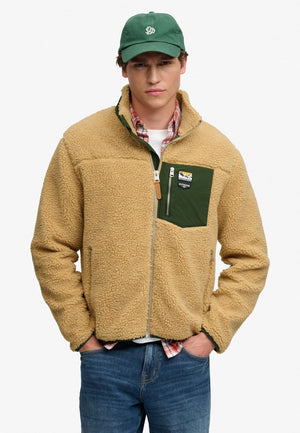 Superdry - mountain full zip fleece - heren - hoodies