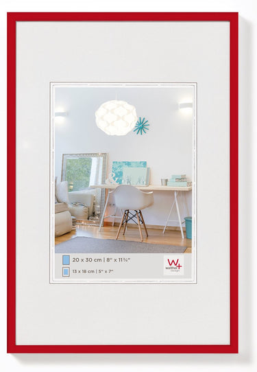 Walther new lifestyle - kunststof lijst - fotoformaat 30x40 cm - rood