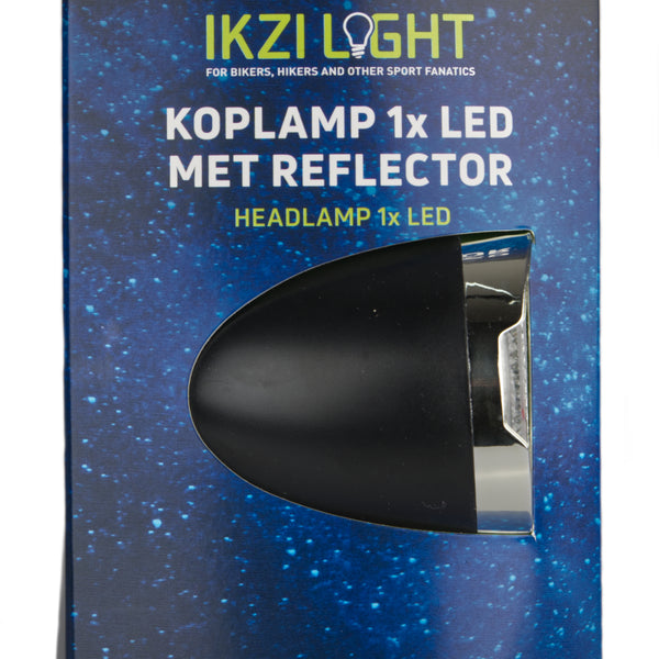 Ikzi Koplamp Retro JR 1x LED zwart