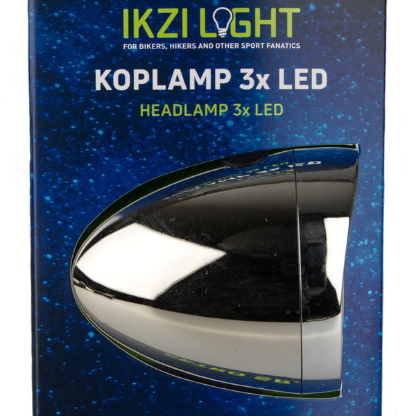 Ikzi Koplamp led retro chroom