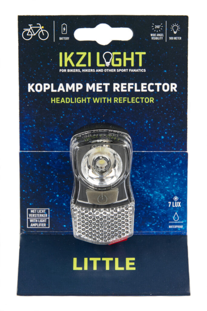 Load image into Gallery viewer, Led koplamp mini klein fel 7lux kroonbout batt. kaart
