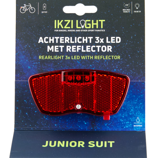 Ikzi Ikzilight junior achterlicht mini 3-led 80mm op kaart