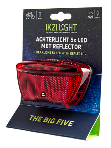 Achterlicht Ikzi 5 led kaart drager