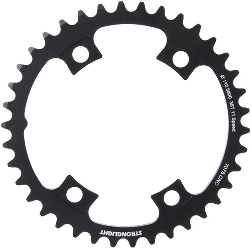 Stronglight kettingblad mod. 17 chain ring strongl. 38t inner alu black