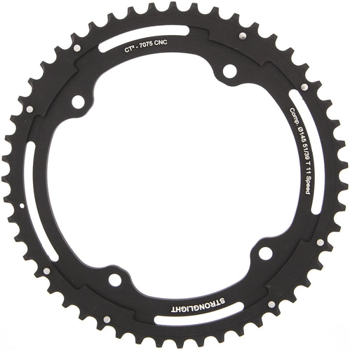 Stronglight kettingblad ct2 mod. 17 chain ring strongl. ct2 51t outer cer.-tefl.coat.