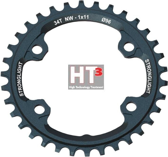 Stronglight mtb kettingblad ht3 mod. 17 chain ring strongl. ht3 34t alu black