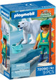 Playmobil dierentuin speelset ijsbeer dierenverzorger - fantasierijk speelgoed.