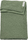 Meyco baby wafel katoen wiegdeken - olive green - 75x100cm - 1.0 tog