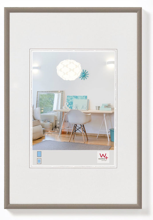 Walther new lifestyle - kunststof lijst - fotoformaat 20x30 cm - staal