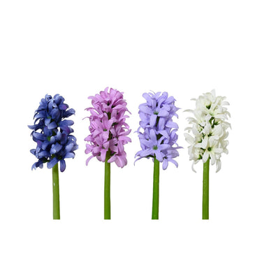 Decoris kunstbloem hyacint polyester ã˜7xh22cm 4 assorti