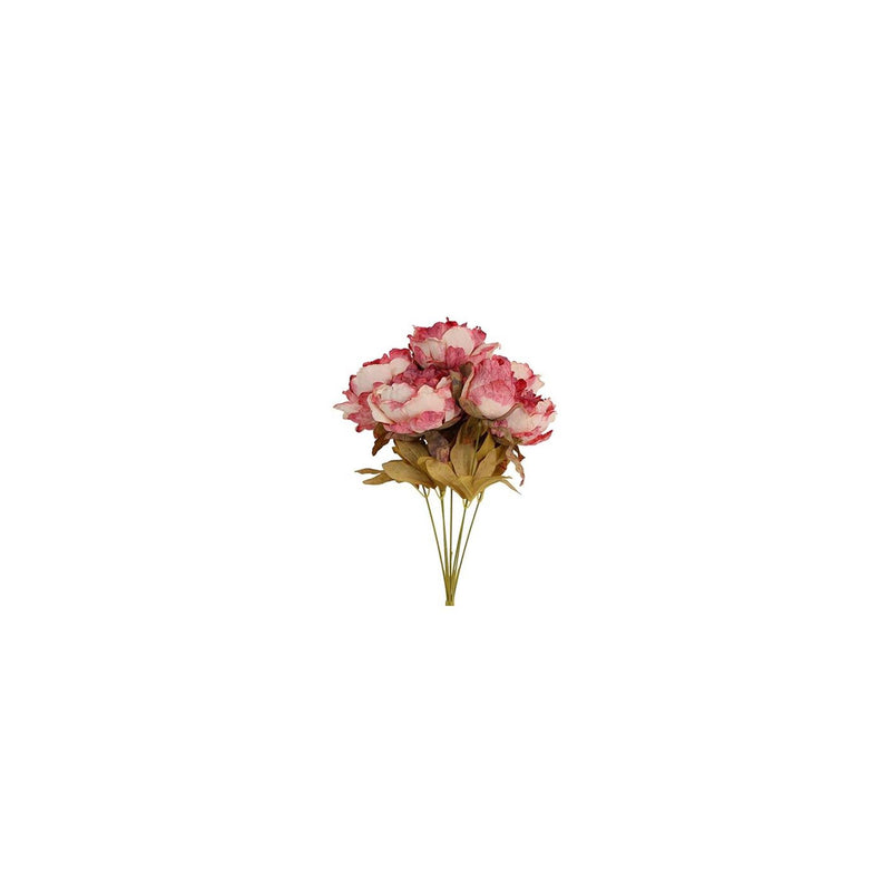 Afbeelding laden in galerijviewer, Countryfield kunstbloem peaonia pia roze zijde h46cm
