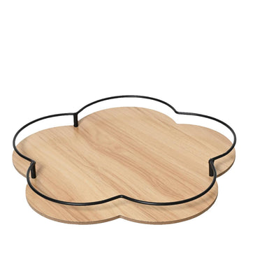 Decoris dienblad bamboe fsc 100% ã˜32cm x h.3cm licht houtkleur