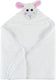 Zoocchini baby badcape - lola the lamb wit