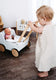 Small foot - houten duwpoppenwagen little button