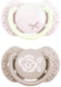 Difrax lovi fopspeen dynamisch - classy - newborn - lichtroze glow in the dark - 2 stuks