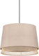 Eglo tabley hanglamp - e27 - ø 38 cm - natuur|bruin|zwart - textiel